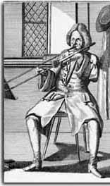 [Picture of a man playing sackbut (tenor trombone)]